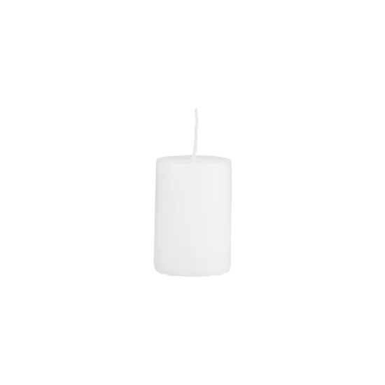 Bílá svíčka 4x6 cm