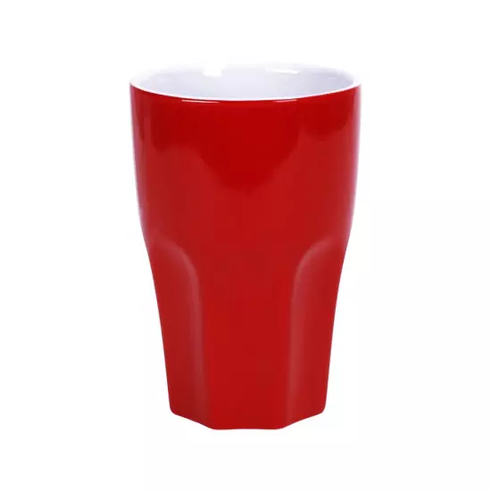 MIX IT! Café latte sklenice 13 cm – červená