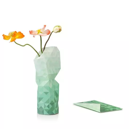 Papírový obal na vázu – Green Gradient
