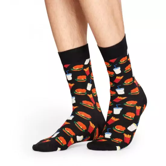 Černé vzorované ponožky Hamburger