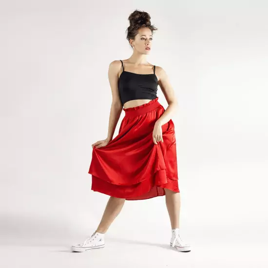 Červenooranžová sukně Buster MW Skirt