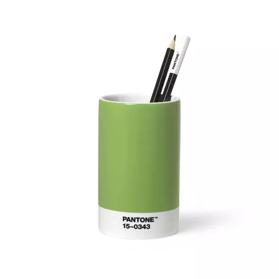 PANTONE Porcelánový stojánek na tužky — Green 15-343