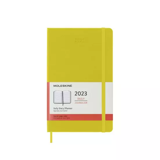Denní diář 2023 tvrdý žlutý – L