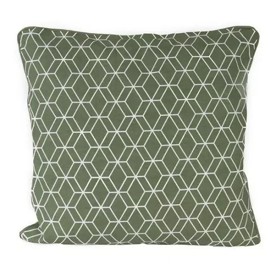Polštář Hexagon čtvercový – zelený