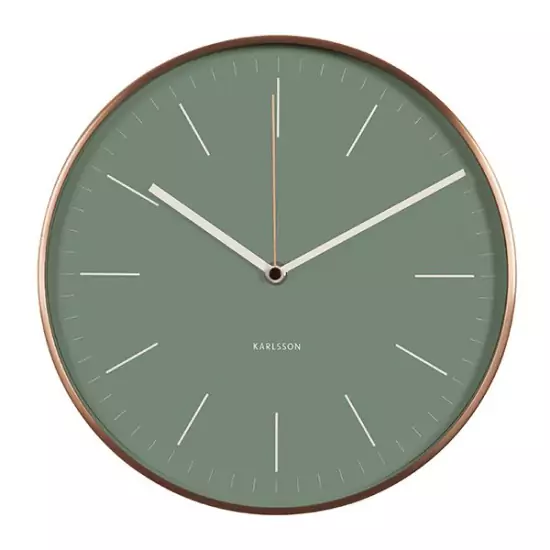 Nástěnné hodiny Minimal – zelené