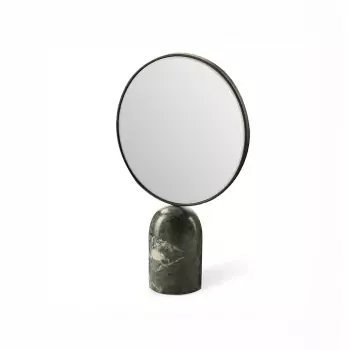 Zrcadlo s mramorovou základnou Round