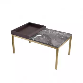 Konferenční stolek Forma s mramorovou deskou