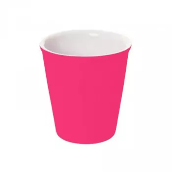 Sada 4 ks − Cappuccino hrnek Silk – neonově růžový