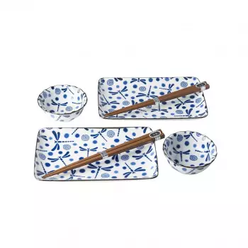 Sushi set hůlkami Blue Dragonfly