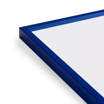 Modrý rám s akrylovým sklem