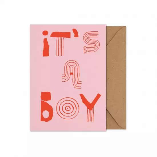 It's a boy – Skládaná karta A5