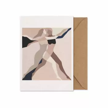 Two Dancers – Skládaná karta A5