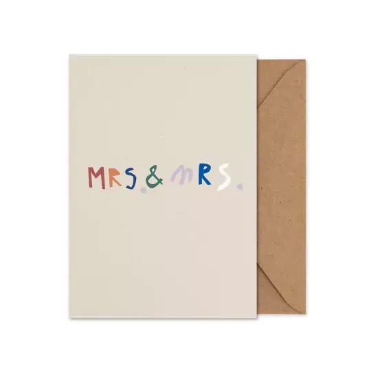 Mrs. & Mrs. – Skládaná karta A5