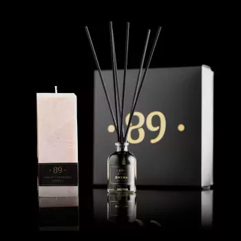 Dárkový set mini vonné svíčky a aroma difuzéru