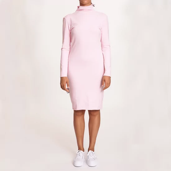 #mblm Collection rolákové šaty S – růžové