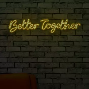 Světelná dekorace na zeď Better Together
