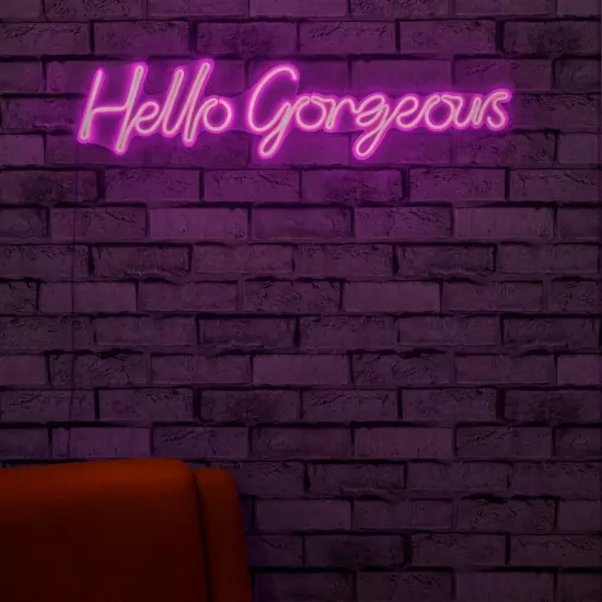 Světelná dekorace na zeď Hello Gorgeous
