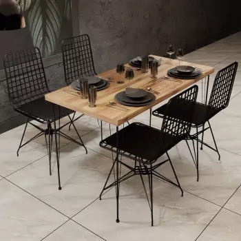 Sada 5 ks - stůl a židle