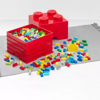 LEGO úložný box 4 – červená