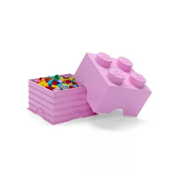 LEGO úložný box 4 – světle růžová