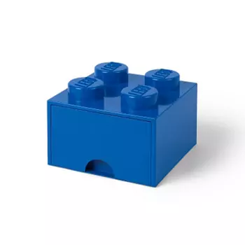 LEGO úložný box 4 s šuplíkem – modrá