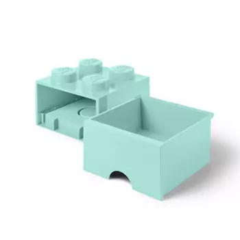 LEGO úložný box 4 s šuplíkem – aqua