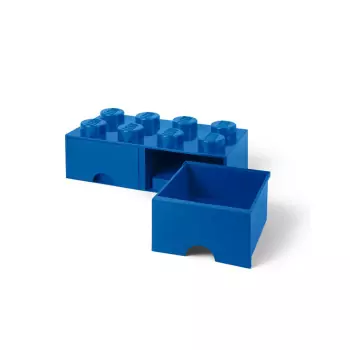 LEGO úložný box 8 s šuplíky – modrá