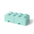LEGO úložný box 8 s šuplíky – aqua