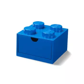 LEGO stolní box 4 se zásuvkou – modrá