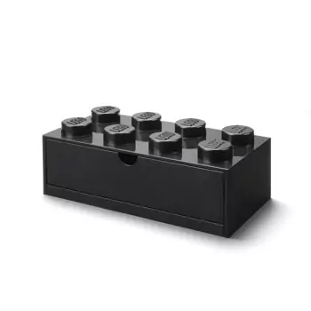 LEGO stolní box 8 se zásuvkou – černá