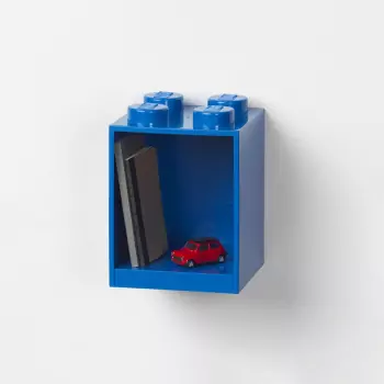 LEGO Brick 4 závěsná police – modrá