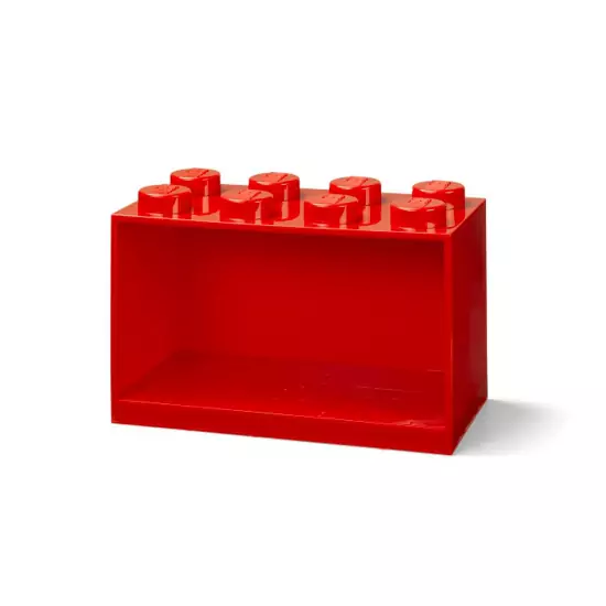 LEGO Brick 8 závěsná police – červená