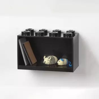 LEGO Brick 8 závěsná police – černá