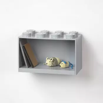 LEGO Brick 8 závěsná police – šedá