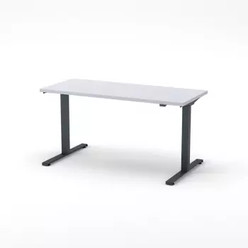 Ergonomický stůl Flexi – tmavě šedý rám