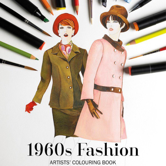 16 listů omalovánek 1960's Fashion