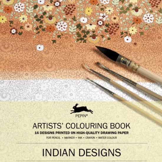 16 listů omalovánek Indian Designs