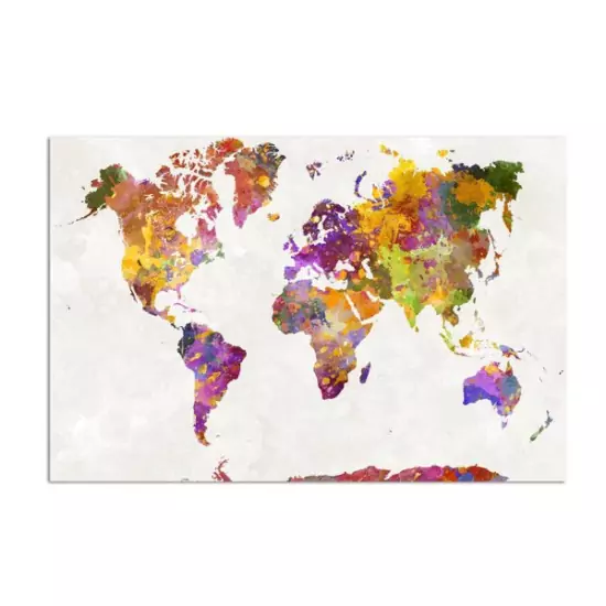 Obraz na plátně – mapa světa