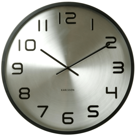 Nástěnné hodiny Maxiemus – stříbrné