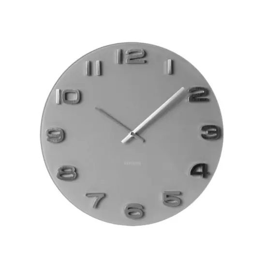 Nástěnné hodiny Vintage kulaté – šedé