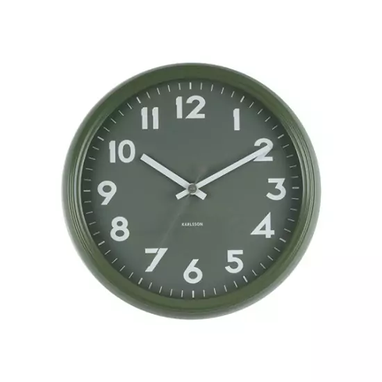 Nástěnné hodiny Badge – zelené