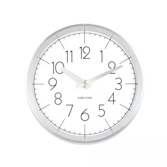 Nástěnné hodiny Convex – bílé