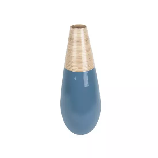 Dekorační váza Bamboo Drop L – modrá