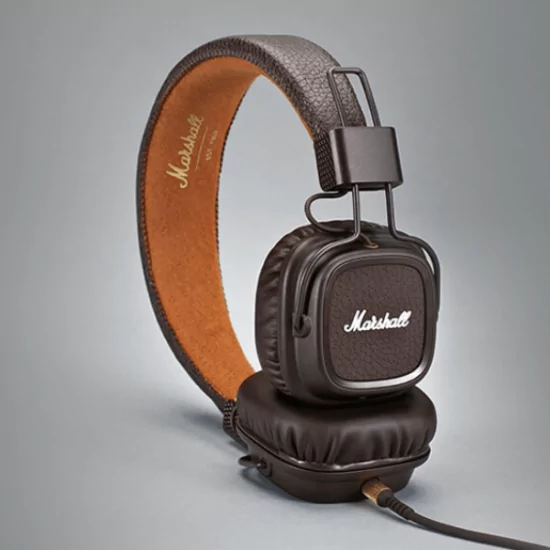 Luxusní sluchátka Major II – hnědé