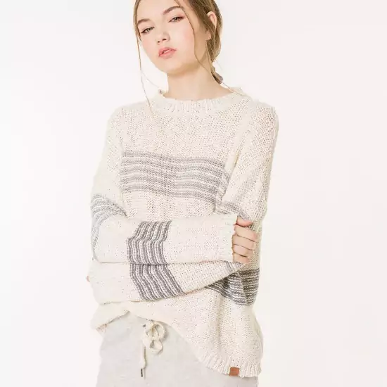 Béžový bavlněný svetr