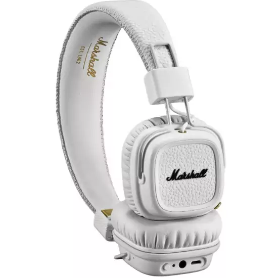 Luxusní sluchátka Major II bluetooth – bílé