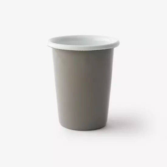 Malý smaltovaný šedý pohár
