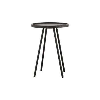 Hnědý kulatý stolek Juco Ø40x55 cm
