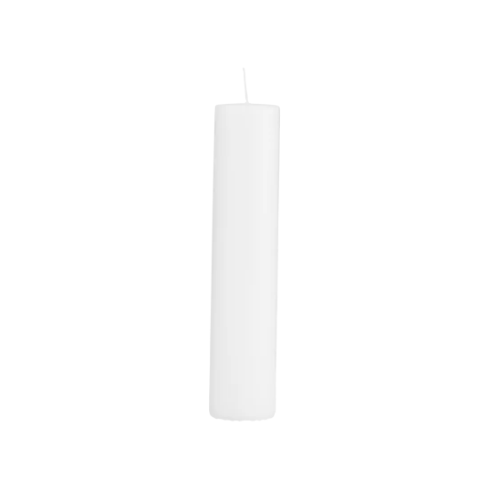Bílá svíčka 4x20 cm