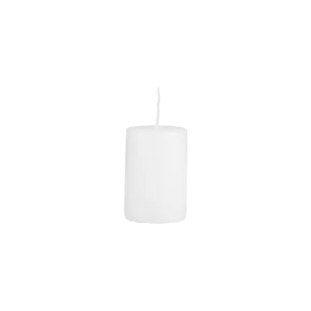 Bílá svíčka 4x6 cm
